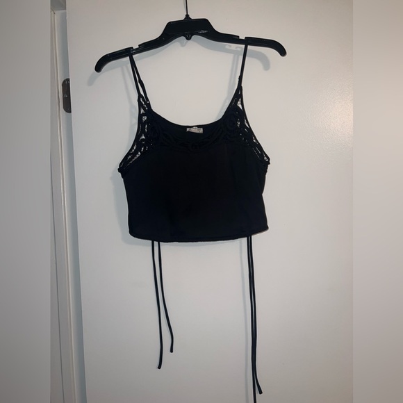 Free people dainty black satin top size XS - Picture 3 of 9